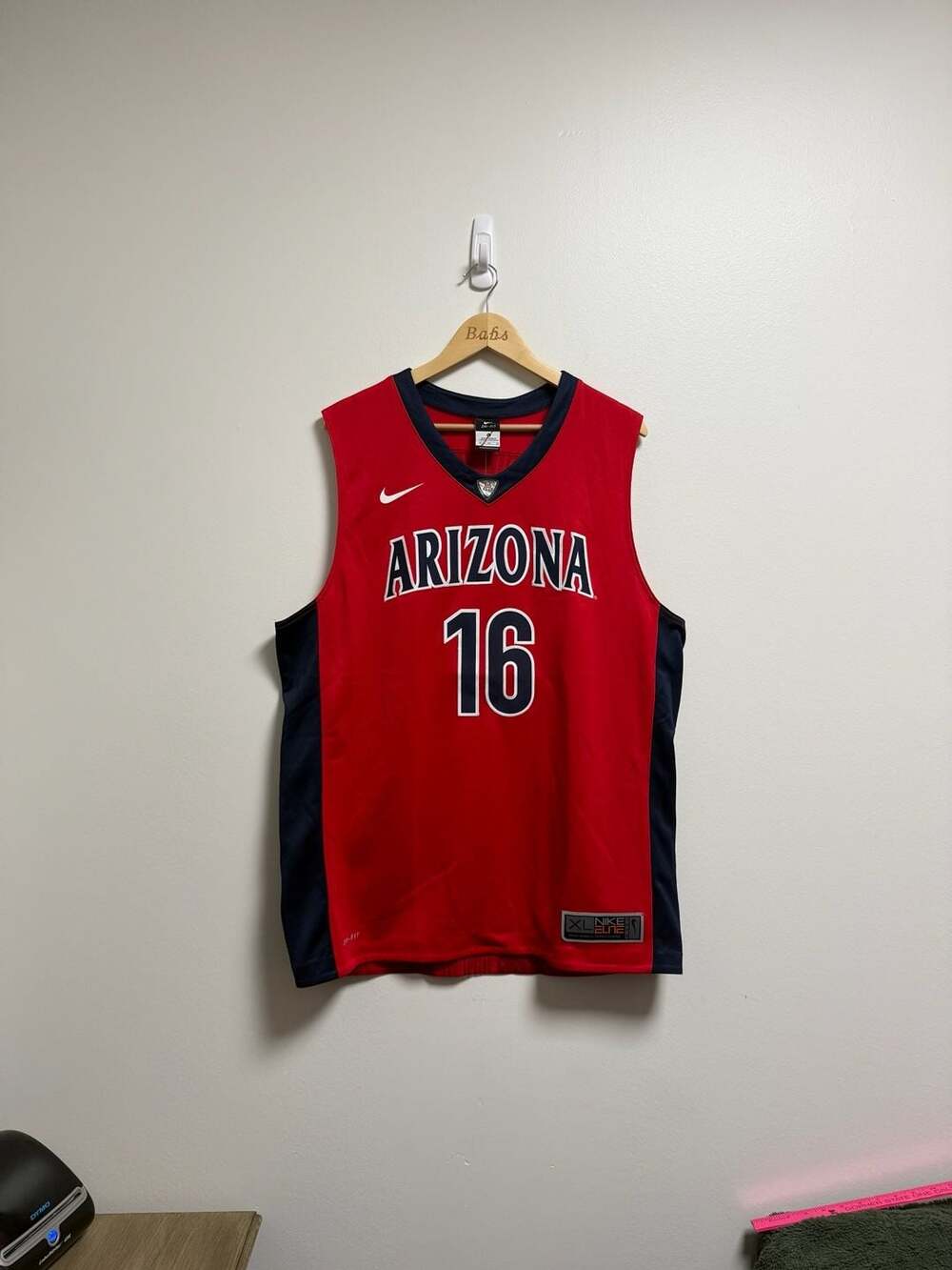 Nike Arizona Wildcats Elite Basketball Jersey #16 Size XL Red
